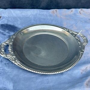 Antique silver platter